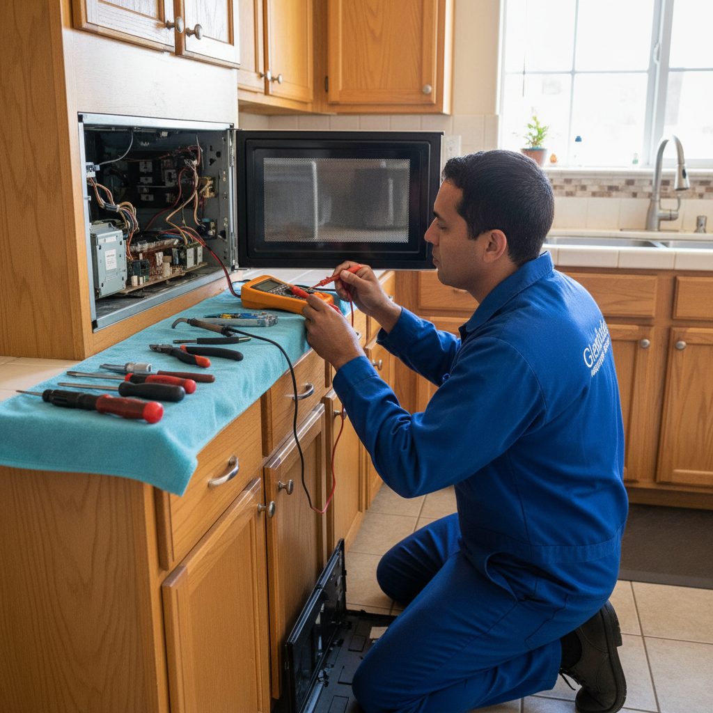 Microwave Repair performed by a St. Pete Appliance Repair Pros technician in St. Petersburg, FL