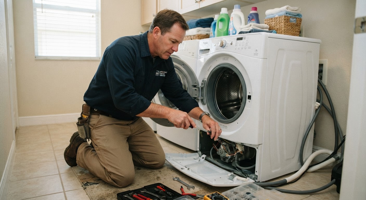 Washing Machine Repair performed by a St. Pete Appliance Repair Pros technician in St. Petersburg, FL
